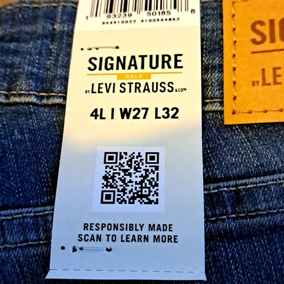 Womens NEW SIGNATURE LEVI SHAPING JEANS. 4. (WAIST 27) - Picture 11 of 15